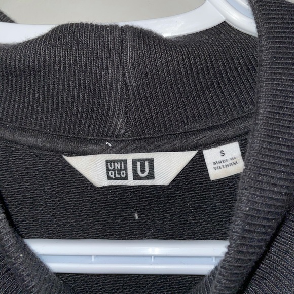 Black Mock Neck Sweatshirt - Picture 3 of 3